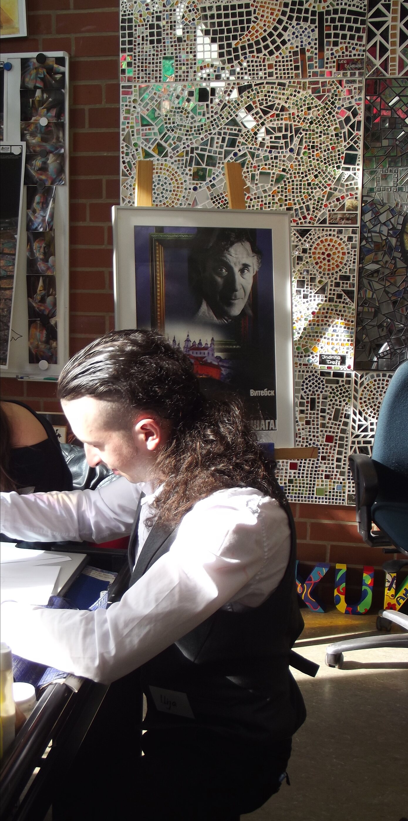 Ilija Gavrilenko bei der Arbeit im Atelier