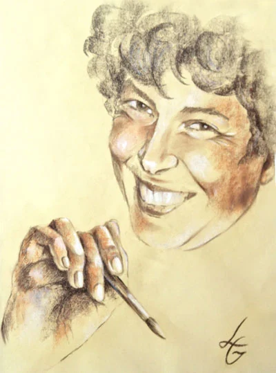 Selbstporträt von Lilia Gavrilenko