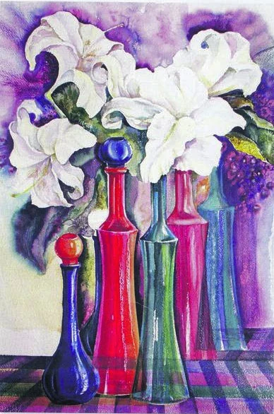 Das Kunstwerk Lilien I von Lilia Gavrilenko
